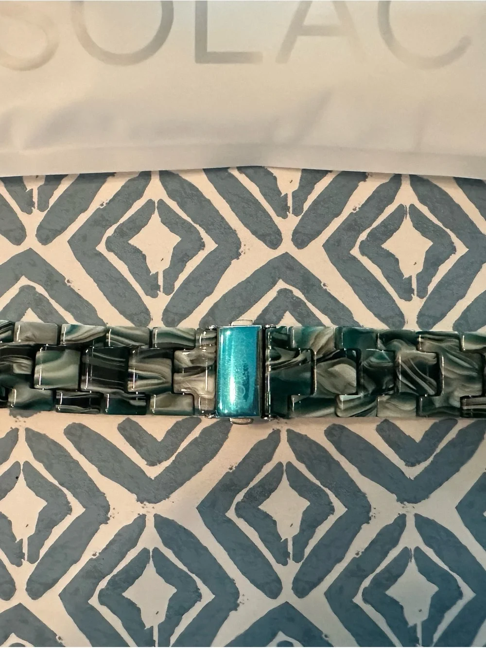 NWT Solace Perma Seaglass Apple Watch Band Universal Fit
